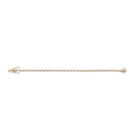 Lab Grown White Sapphire Georgian Tennis Bracelet