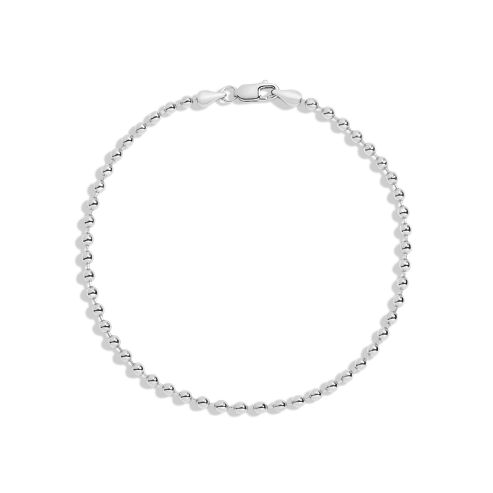 Gold Ball Chain Bracelet Vermeil White Gold 6in 6.5in 7in 7.5in First