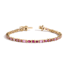 Pink Ombré Mosaic Tennis Bracelet