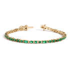 Green Ombré Mosaic Tennis Bracelet