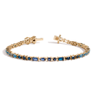 Blue Ombré Mosaic Tennis Bracelet