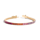 Pink Ombré Baguette Tennis Bracelet