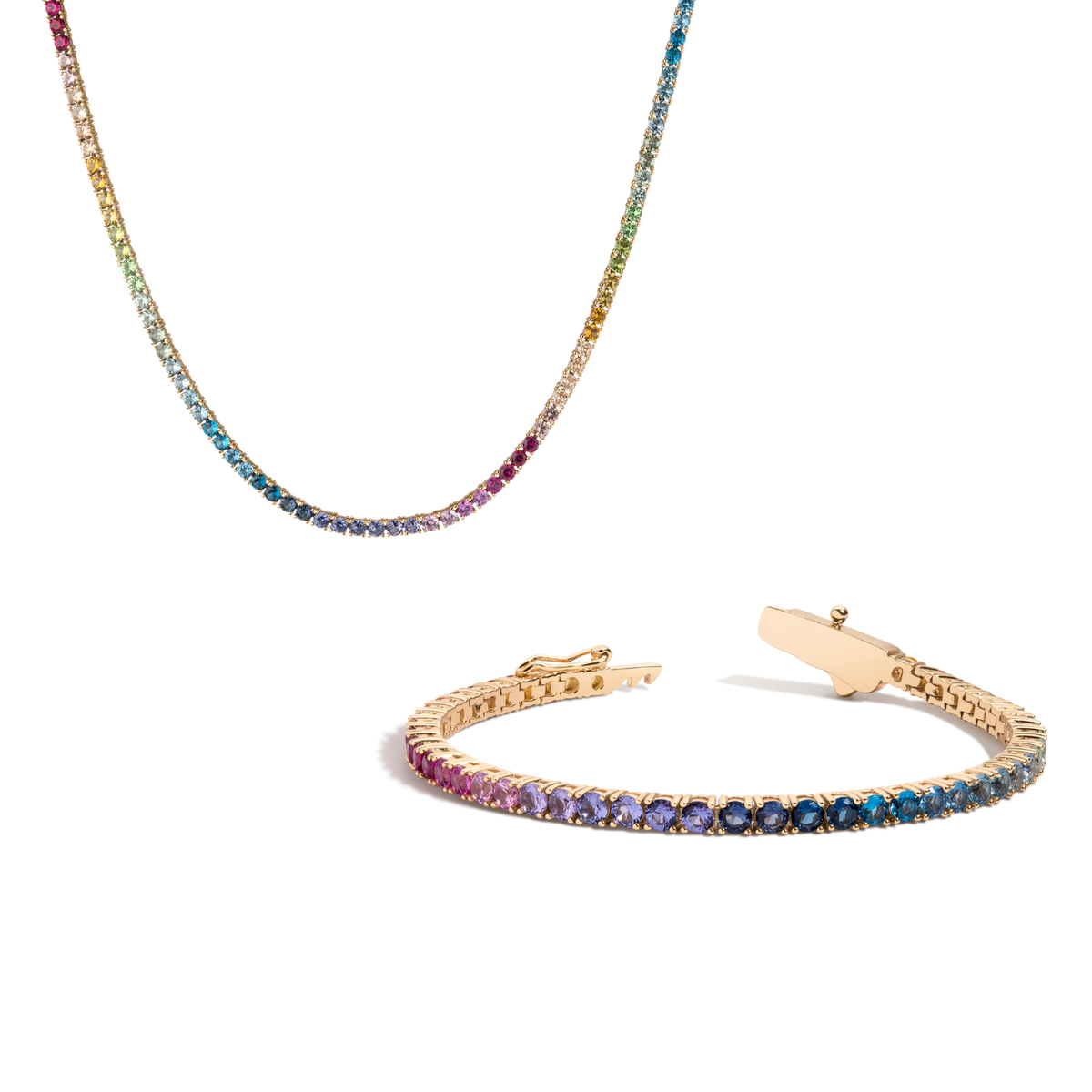 Rainbow Tennis Set 6.5in 7in