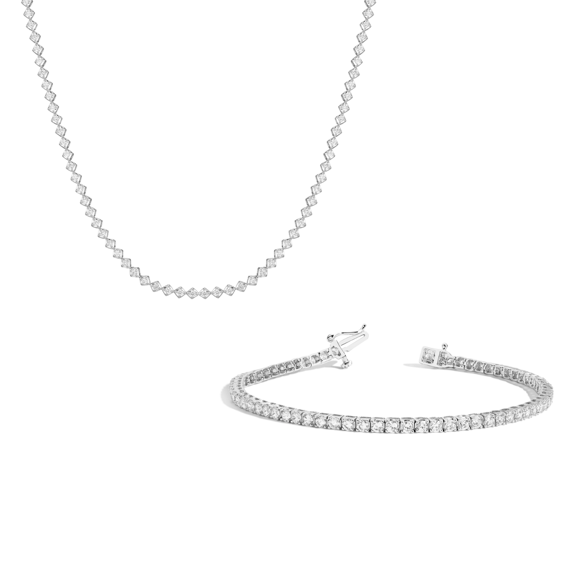 Bestselling Lab Grown Diamond Tennis Set 6in 6.5in 7in 7.5in 14in (Choker) 16in