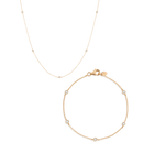 Lab Grown White Sapphire Station Set