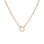Curb Chain Charm Necklace