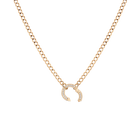 Curb Chain Charm Necklace