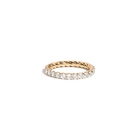 Lab Grown White Sapphire Birthstone Heritage Ring