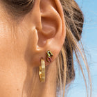 Toi et Moi Gemstone Mini Heirloom Earring