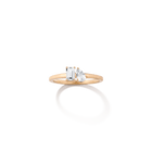 Toi et Moi Gemstone Mini Classic Ring - Amethyst & Red Ruby