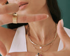 Round Gemstone Solitaire Necklace