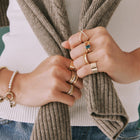 Mini Quilted Gold Ring