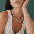 Round Gemstone Solitaire Necklace