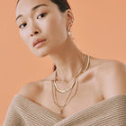 Medium Gold Figaro Chain Necklace