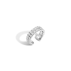 Lab Grown White Sapphire Double Ear Cuff