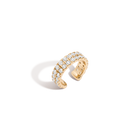 Lab Grown White Sapphire Double Ear Cuff