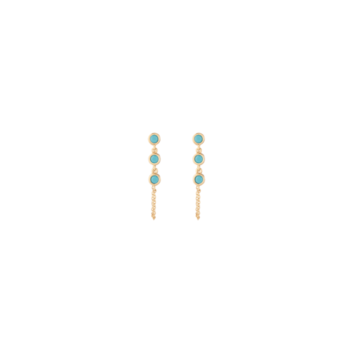 Aurate x Frye: Turquoise Station Earrings