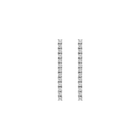 Unbreakable Lab Grown White Sapphire Tennis Earrings