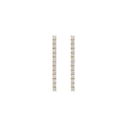 Unbreakable Lab Grown White Sapphire Tennis Earrings