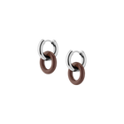 Maroon Bold Connection Earrings