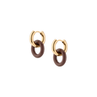 Maroon Bold Connection Earrings