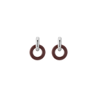 Maroon Bold Connection Earrings