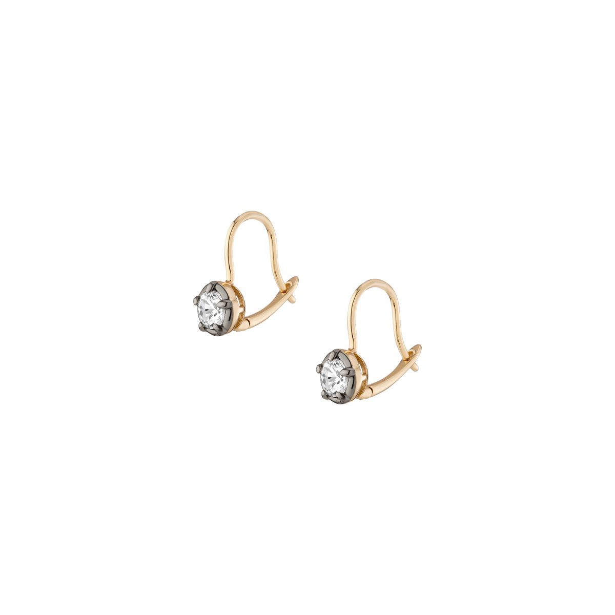 Black Rhodium Georgian Drop Earrings Vermeil Black Rhodium