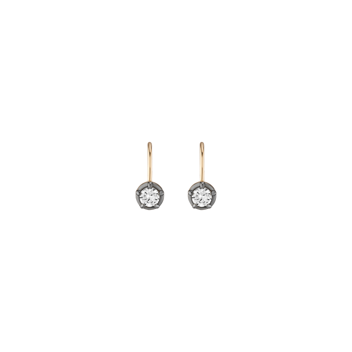 Black Rhodium Georgian Drop Earrings