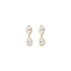 Georgian Toi et Moi Drop Earrings