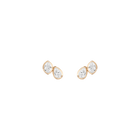 Georgian Toi et Moi Stud Earrings