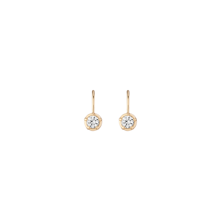 Lab Grown Diamond Georgian Drop Earrings
