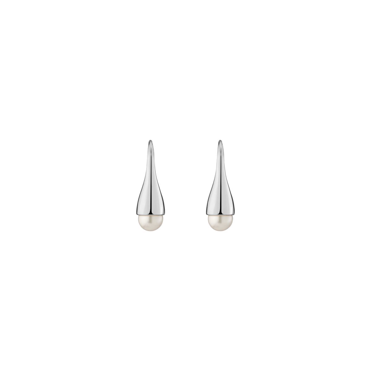 Pearl Bud Earring Vermeil White Gold First