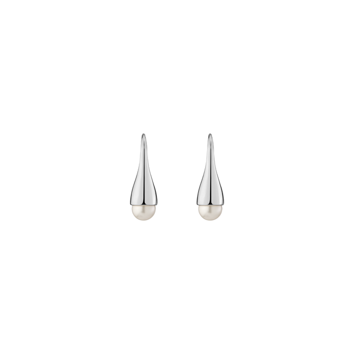 Pearl Bud Earring Vermeil White Gold First