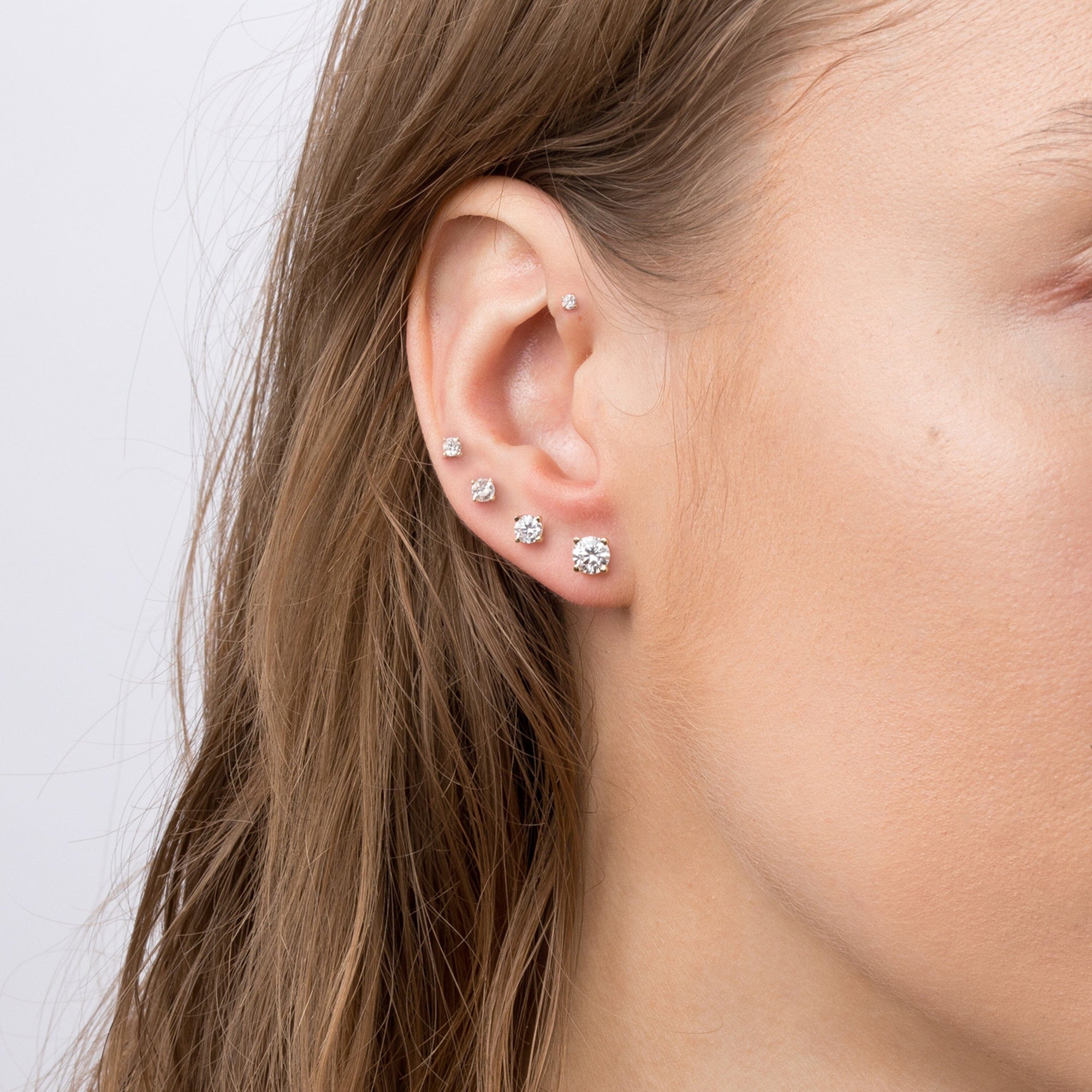 Lab Grown Diamond Stud Earrings