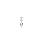 Lab Grown White Sapphire Ear Jacket