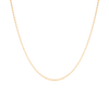 Flat Valentino Chain Necklace 14k Yellow Gold 16in 18in First
