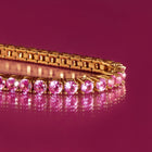 Lab Grown Pink Sapphire Tennis Bracelet