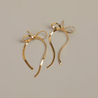 Herringbone Bow Earrings