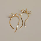 Herringbone Bow Earrings
