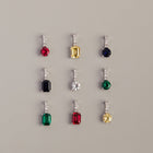 Round Cut Tennis Charm Pendant