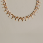 Lab Grown White Sapphire Teardrop Tennis Necklace