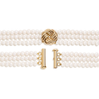 Aurate x Marilyn Monroe: Gold Knot Pearl Necklace