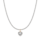 Aurate x Molly Dickson: Classic Black Rhodium Tennis Pendant Necklace