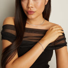 Lab Grown White Sapphire Tennis Set