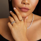 10ct Lab Grown Diamond Emerald Cut Ring