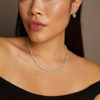 16ct Floating Lab Grown Diamond Tennis Necklace