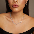 16ct Floating Lab Grown Diamond Tennis Necklace