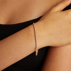 1ct Lab Grown Diamond Cupcake Tennis Bracelet