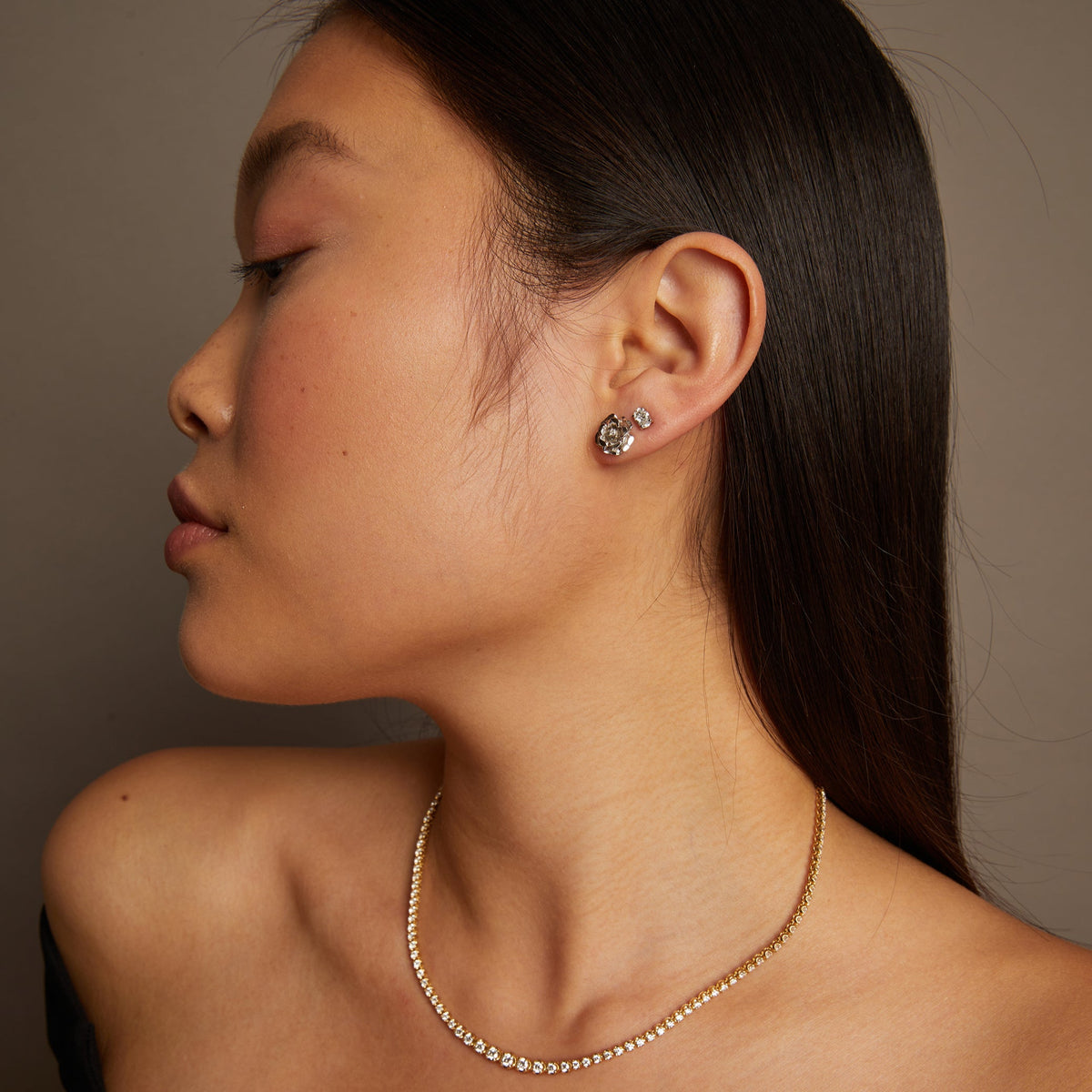 0.5ct Oval Lab Grown Diamond Stud Earrings