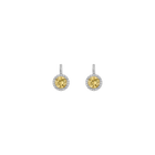 Lab Grown Canary Edwardian Earrings